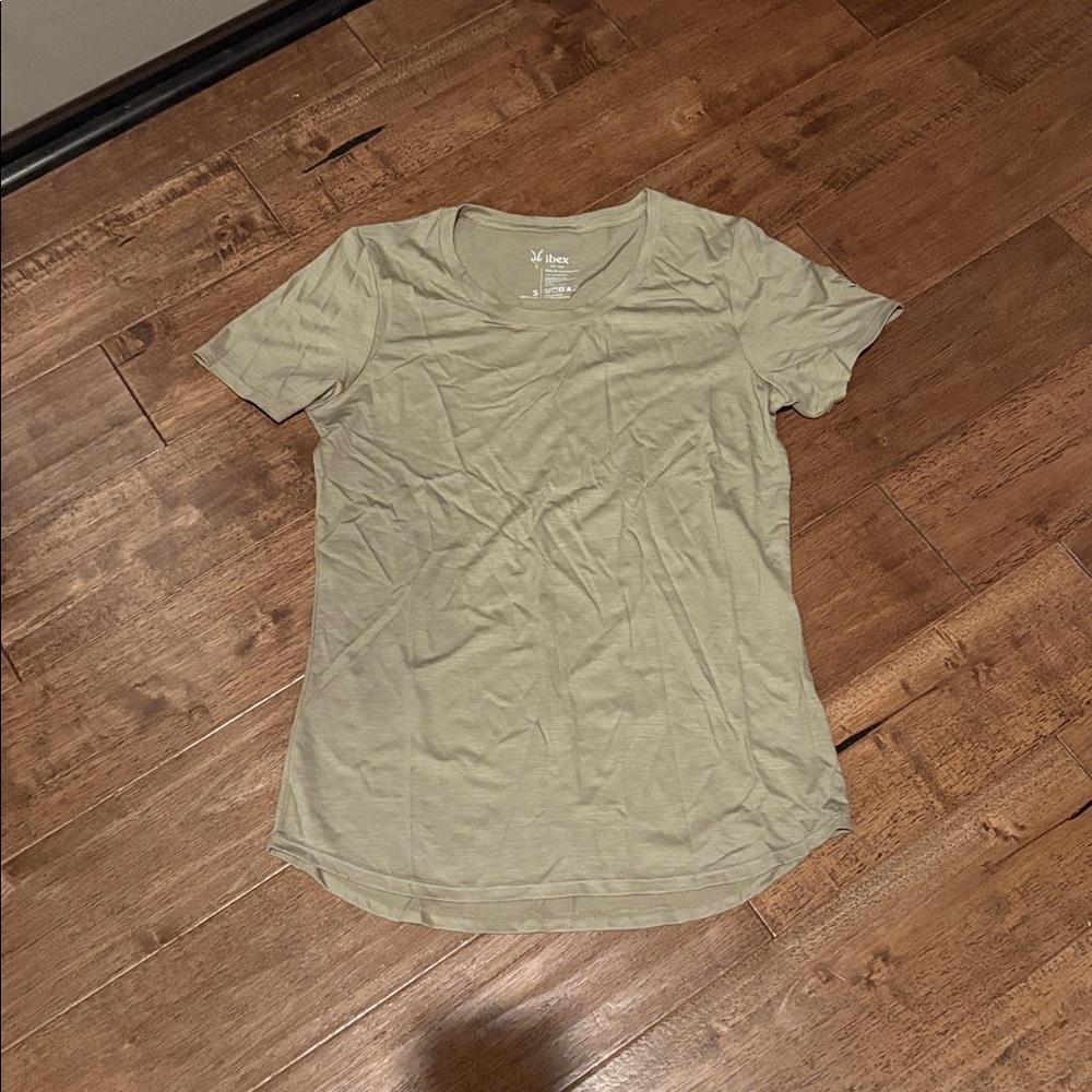 Ibex Light Olive Green Short Sleeve T-Shirt